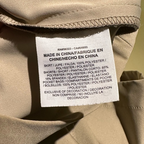 Nike Women’s Dri-Fit Tournament Golf Skort in Khaki (Size 10)‎ - Picture 13 of 14